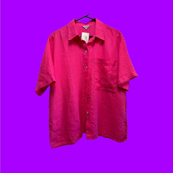 NWT Rails Mackinley shirt size large raspberry - Picture 1 of 7